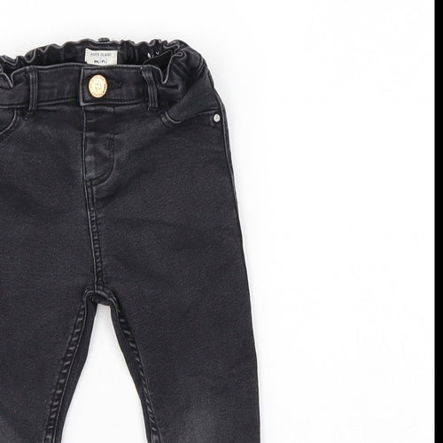 River Island Boys Black  Denim  Jeans Size 18-24 Months