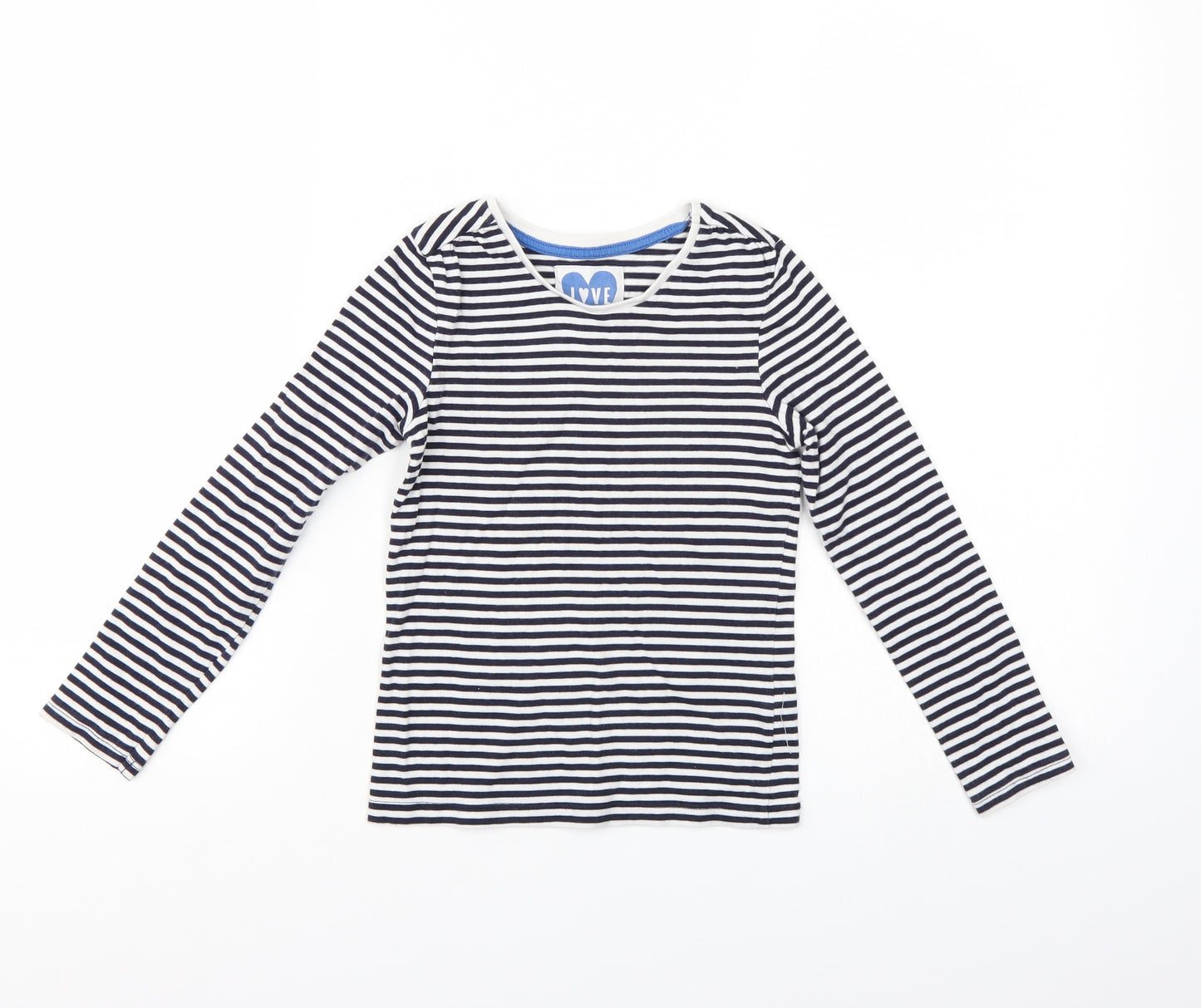 TU Boys Blue Striped  Basic Casual Size 6 Years