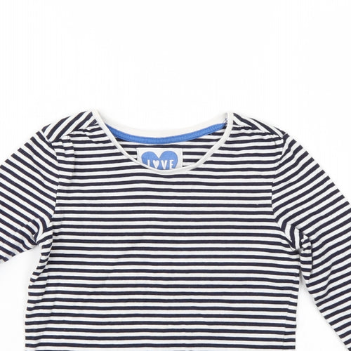TU Boys Blue Striped  Basic Casual Size 6 Years