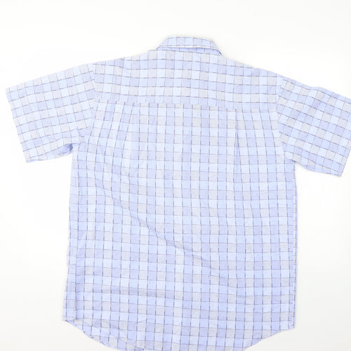 Wolsey Mens Blue Check   Button-Up Size M