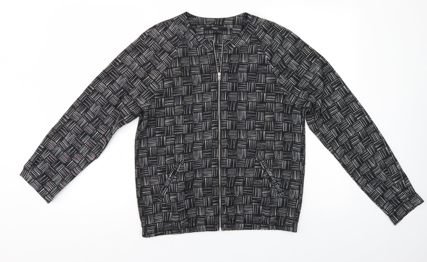 NEXT Womens Black Check  Jacket  Size S  - lightweight summer jacket