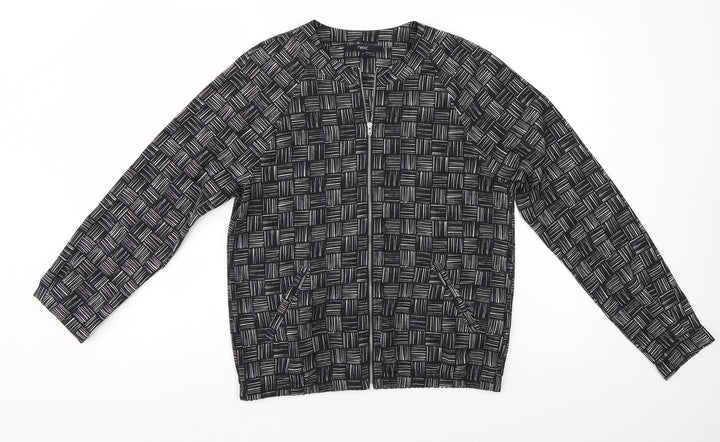 NEXT Womens Black Check  Jacket  Size S  - lightweight summer jacket