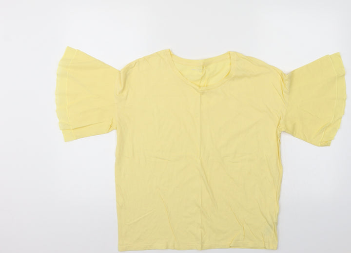 NEXT Womens Yellow Basic Blouse Size 8