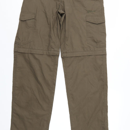 Higear Mens Brown   Cargo Trousers  L30 in - Elastic Waist