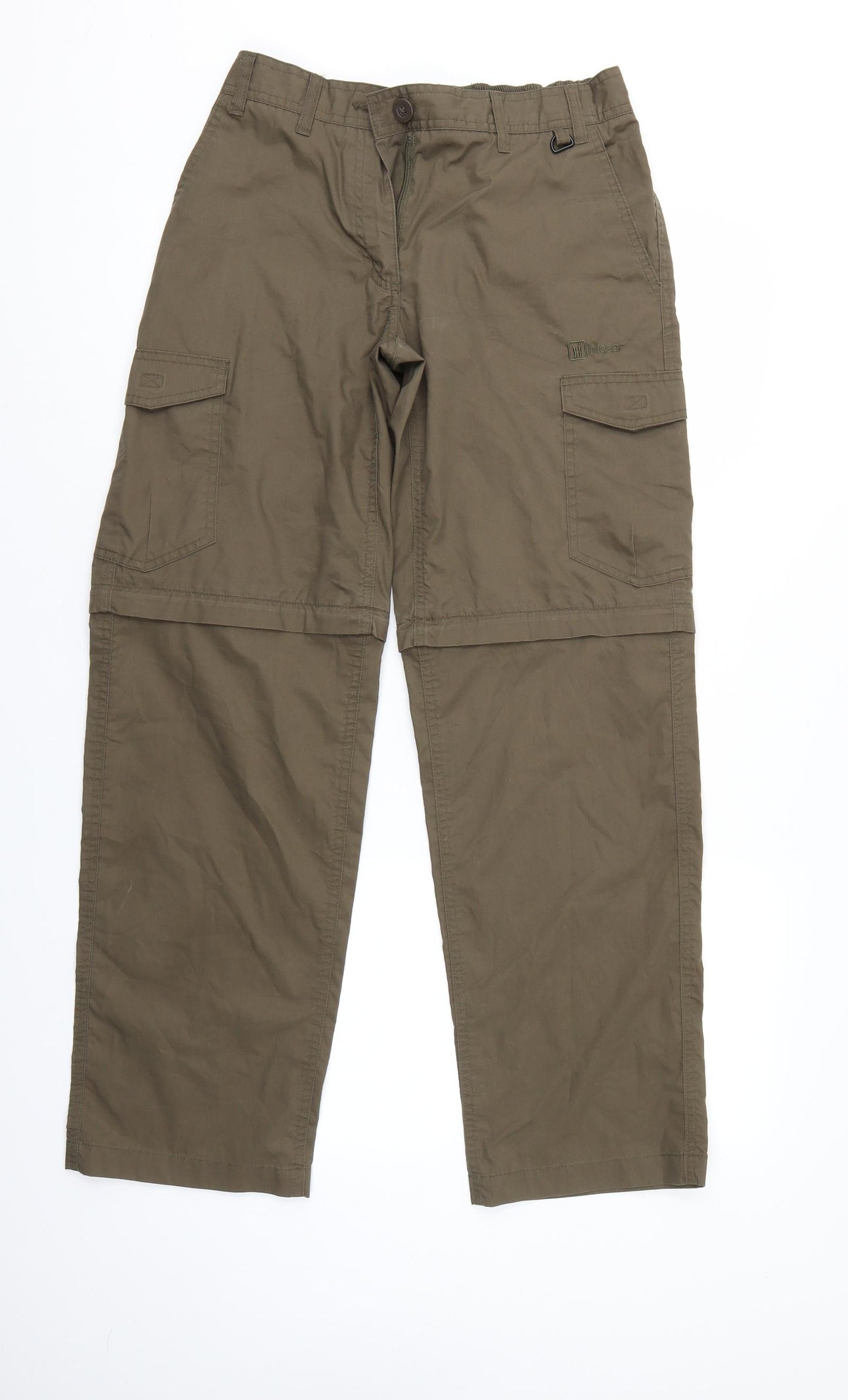 Higear Mens Brown   Cargo Trousers  L30 in - Elastic Waist