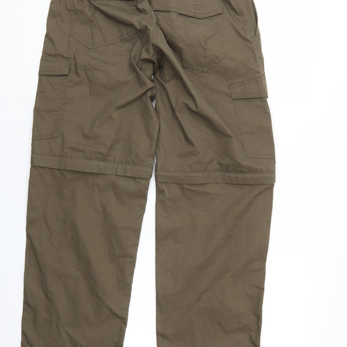 Higear Mens Brown   Cargo Trousers  L30 in - Elastic Waist