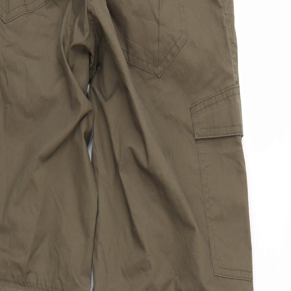 Higear Mens Brown   Cargo Trousers  L30 in - Elastic Waist