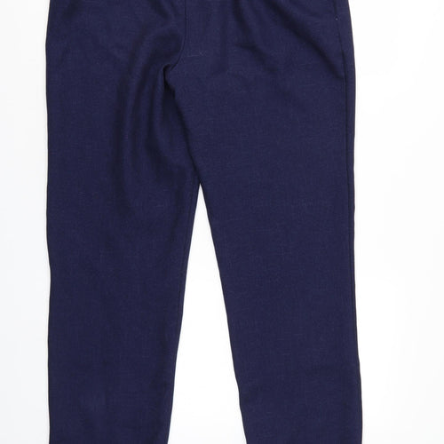 Papaya Womens Blue   Trousers  Size 12 L27 in - Elastic Waist