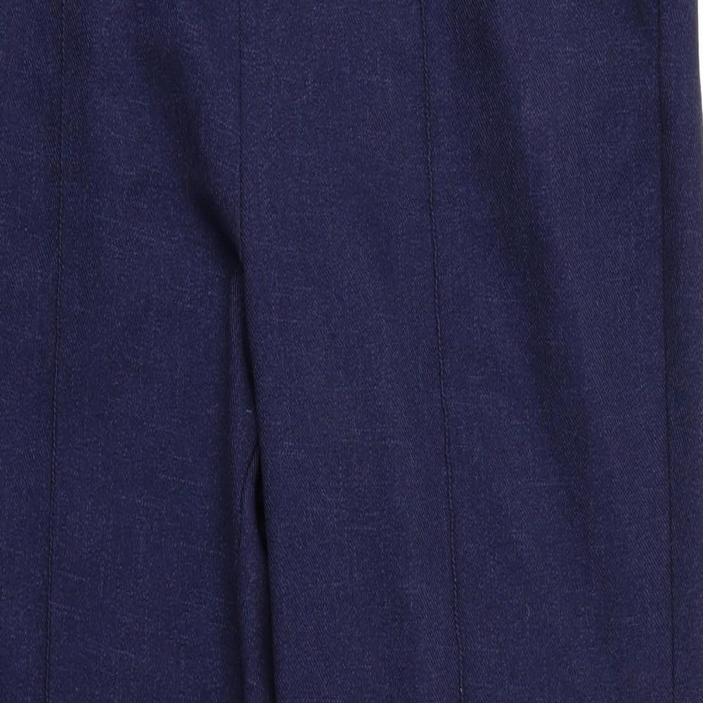 Papaya Womens Blue   Trousers  Size 12 L27 in - Elastic Waist