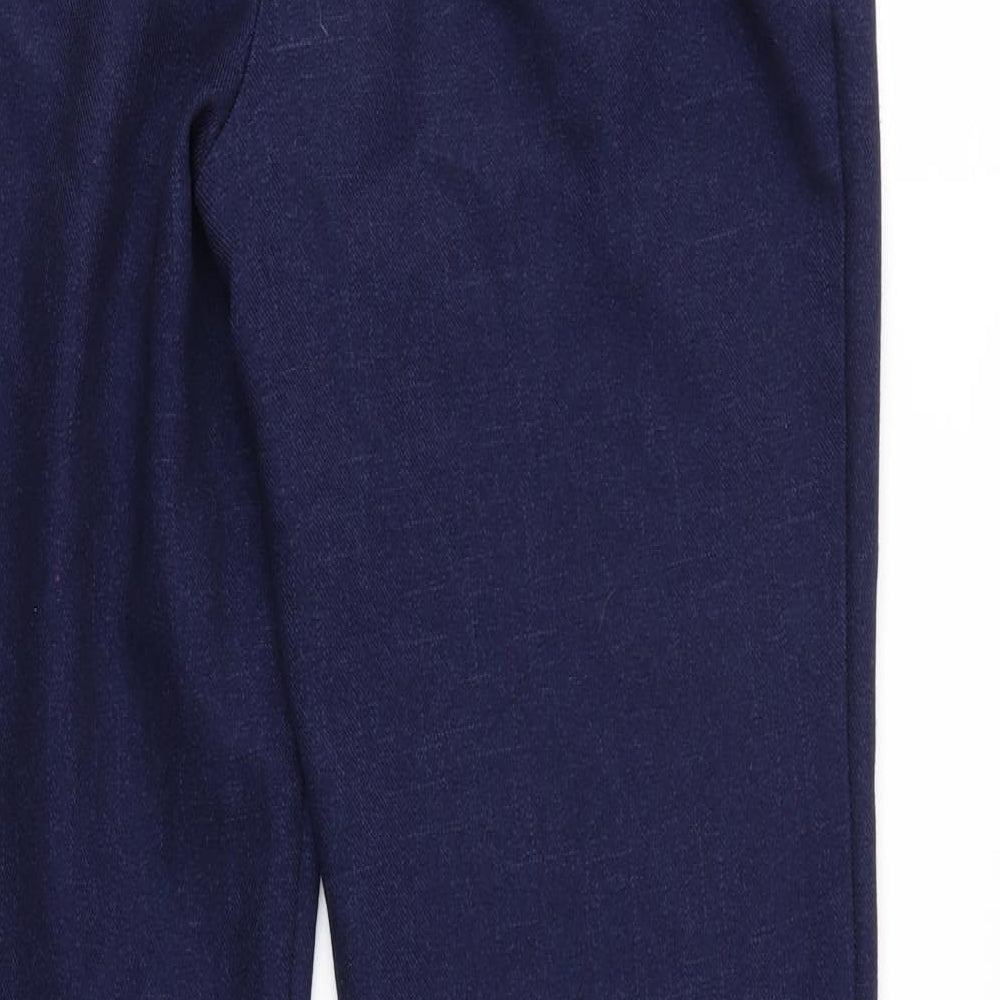 Papaya Womens Blue   Trousers  Size 12 L27 in - Elastic Waist