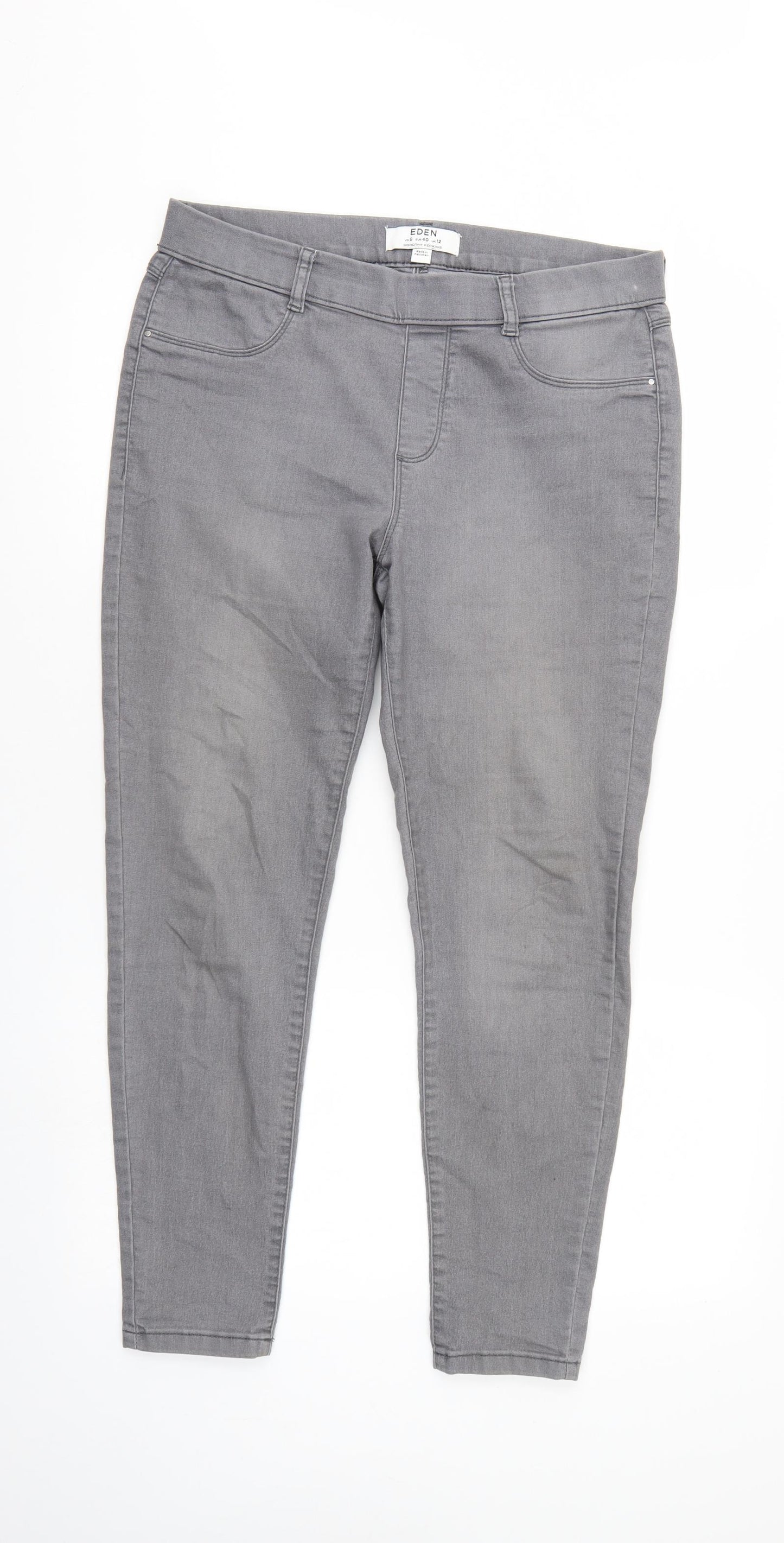 Eden Womens Grey   Jegging Jeans Size 12 L26 in