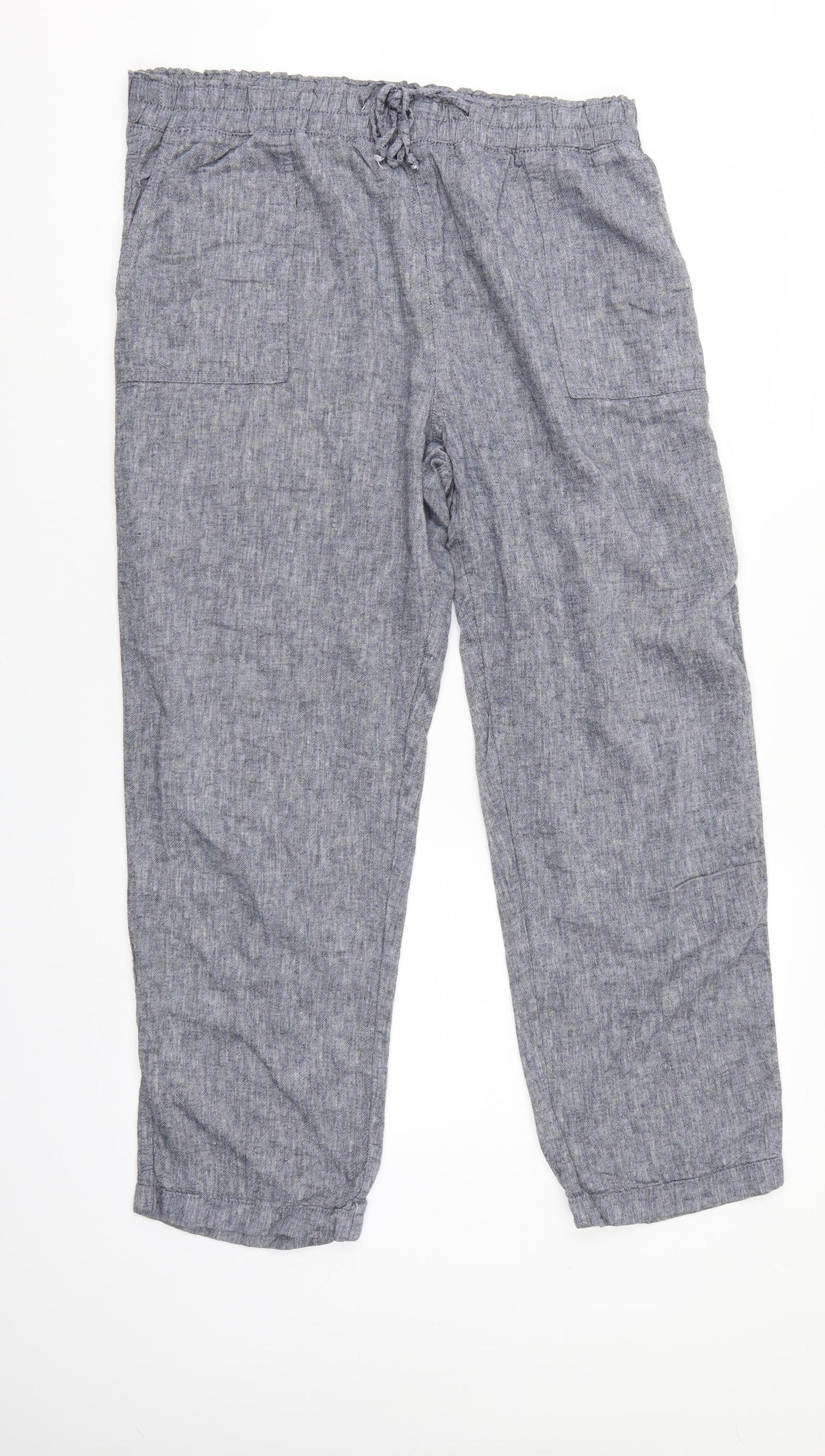 F&F Womens Blue   Trousers  Size 16 L28 in