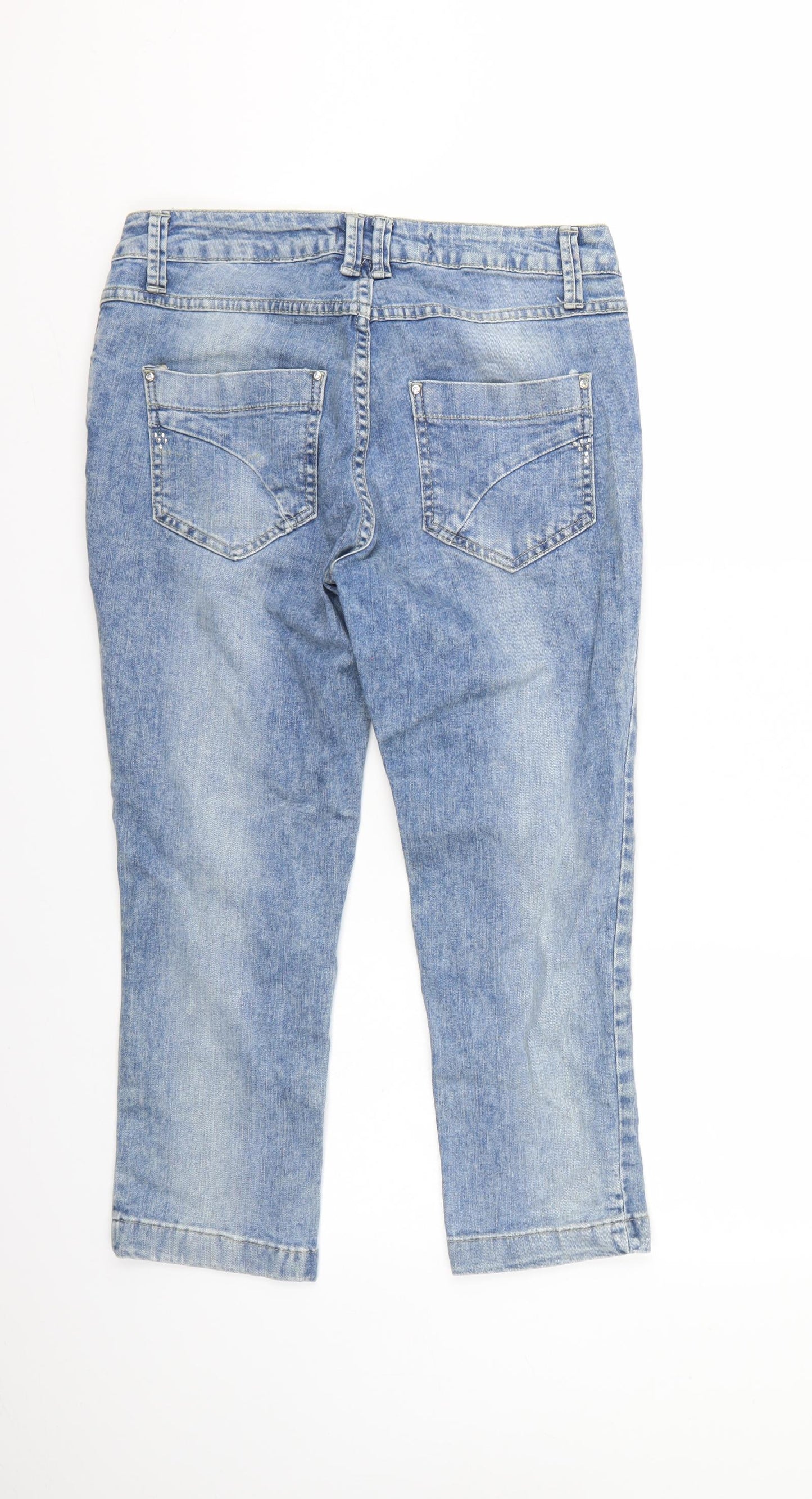 Select Denim Womens Blue  Denim Straight Jeans Size 12 L23 in
