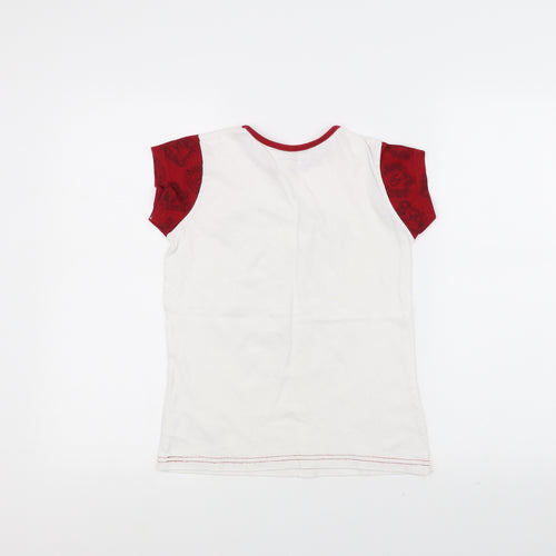Character Boys White   Basic T-Shirt Size 9-10 Years  - hogwarts