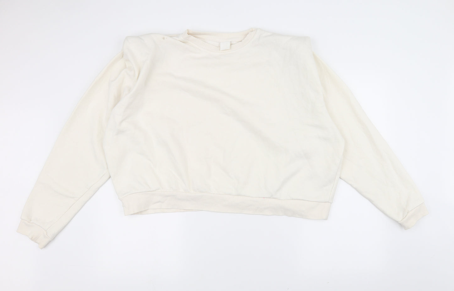 H&M Womens White   Pullover Jumper Size XL