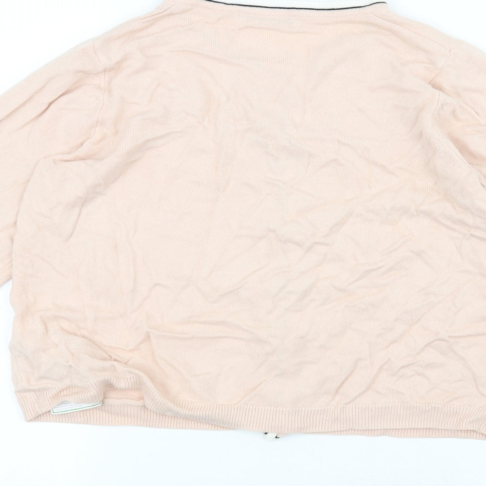 Marks and Spencer Womens Pink   Cardigan Jumper Size 12