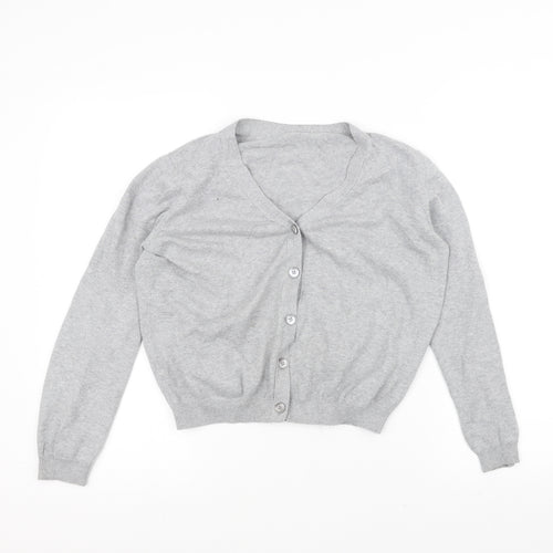 Preworn Womens Grey   Cardigan Jumper Size 12