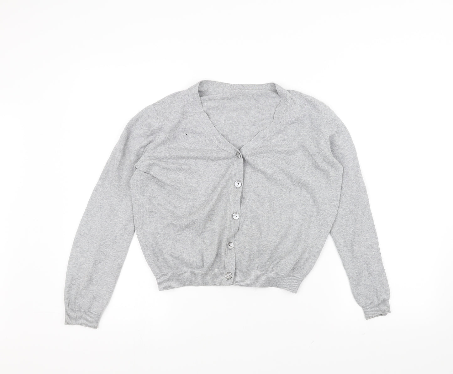 Preworn Womens Grey   Cardigan Jumper Size 12
