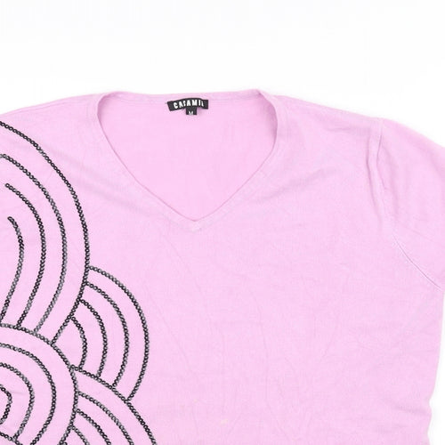 casamia Womens Pink   Basic T-Shirt Size M