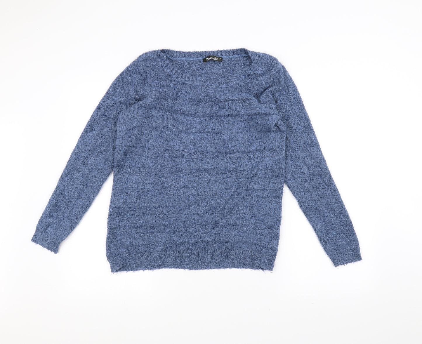 Bonmarché Womens Blue  Knit Pullover Jumper Size S