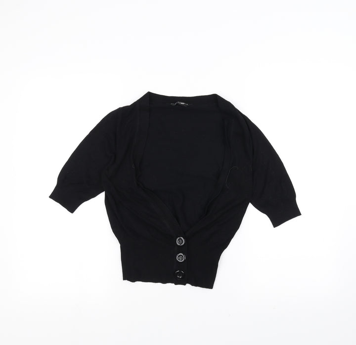Dorothy Perkins Womens Black Jacket Coatigan Size 10