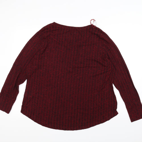 Papaya Womens Red   Basic T-Shirt Size 20