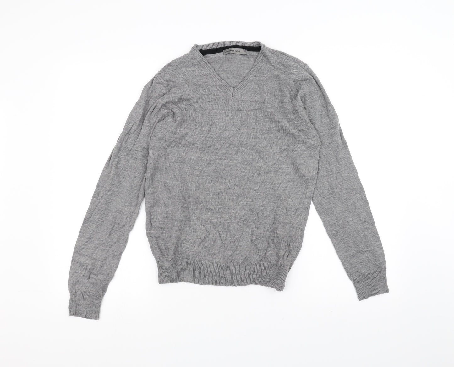 Cedar Wood State Mens Grey  Knit Pullover Jumper Size S