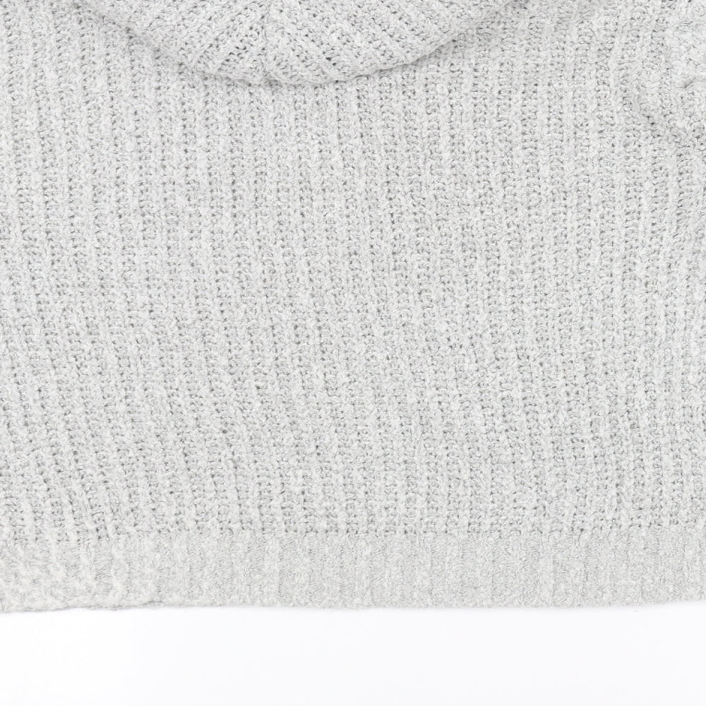 Boohoo Womens Grey  Knit Pullover Jumper Size M