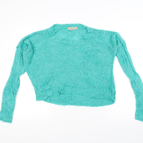 live change Womens Blue  Knit Pullover Jumper Size L