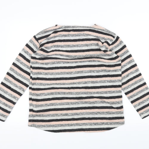Sfera Womens Pink Striped  Pullover Jumper Size M