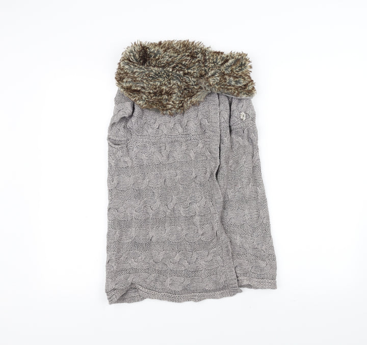 Zara Womens Grey Knit Jacket Size S