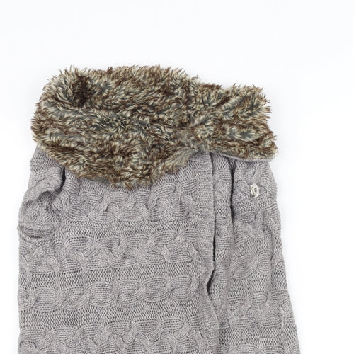 Zara Womens Grey  Knit Jacket  Size S