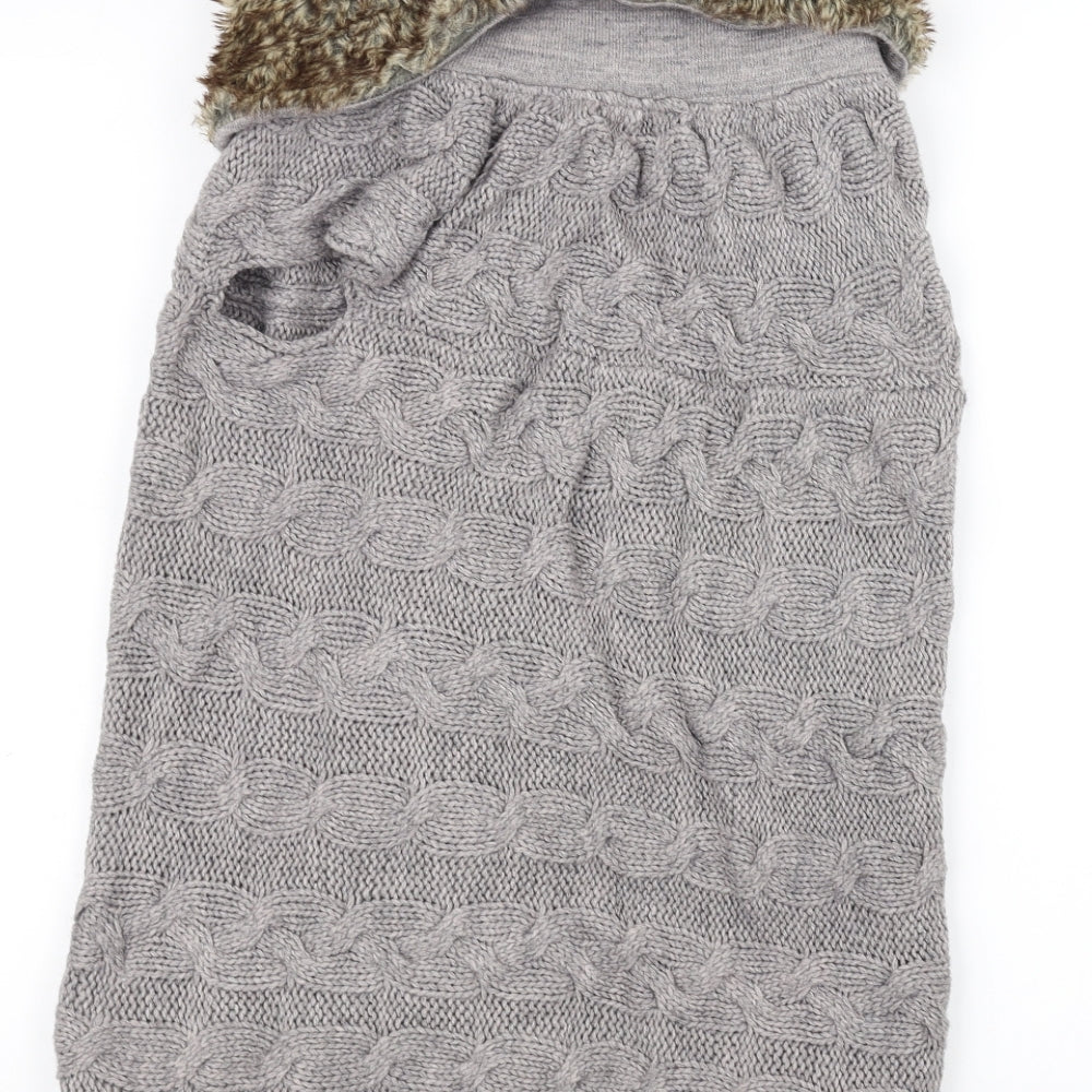 Zara Womens Grey  Knit Jacket  Size S