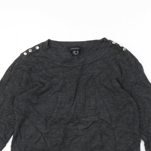 Atmosphere Womens Grey   Pullover Jumper Size 10
