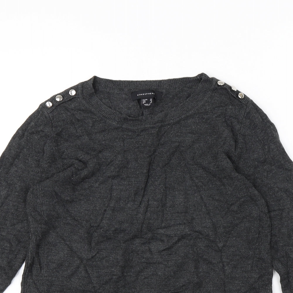 Atmosphere Womens Grey   Pullover Jumper Size 10