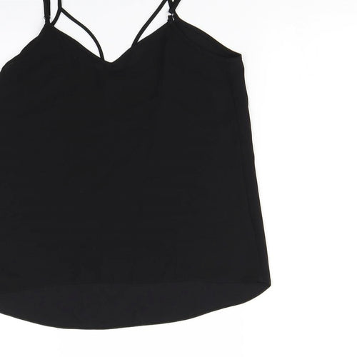 River Island Womens Black   Basic Tank Size 8