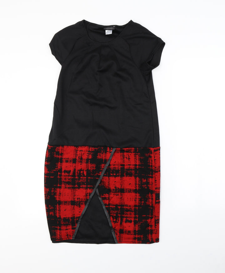 Laura Clément Womens Black Herringbone  Shift  Size 6