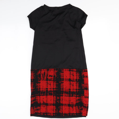 Laura Clément Womens Black Herringbone  Shift  Size 6