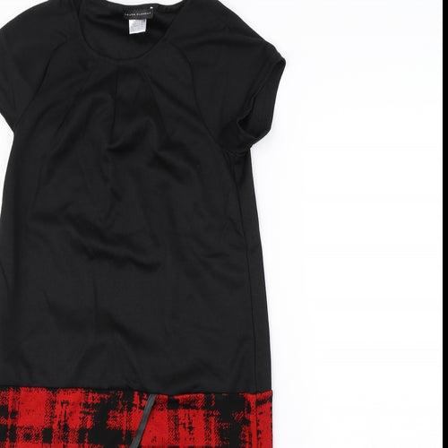 Laura Clément Womens Black Herringbone  Shift  Size 6