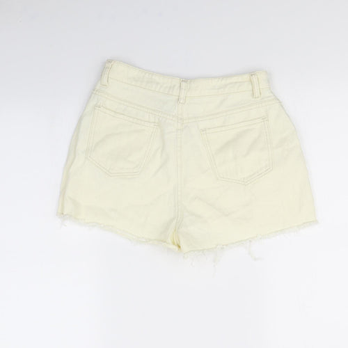 In the Style Womens Ivory   Cut-Off Shorts Size 8