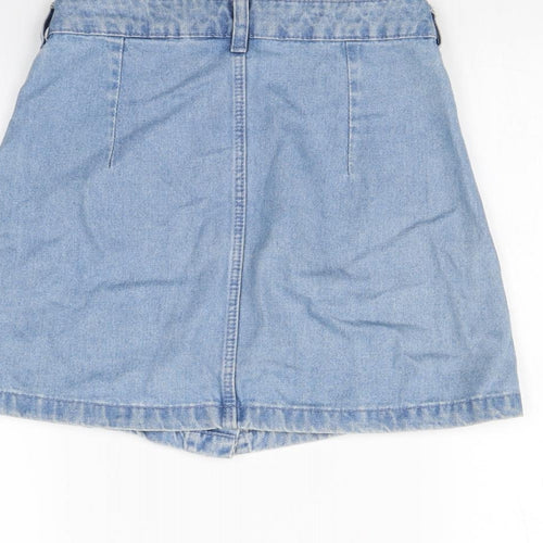 H&M Womens Blue   Mini Skirt Size 8
