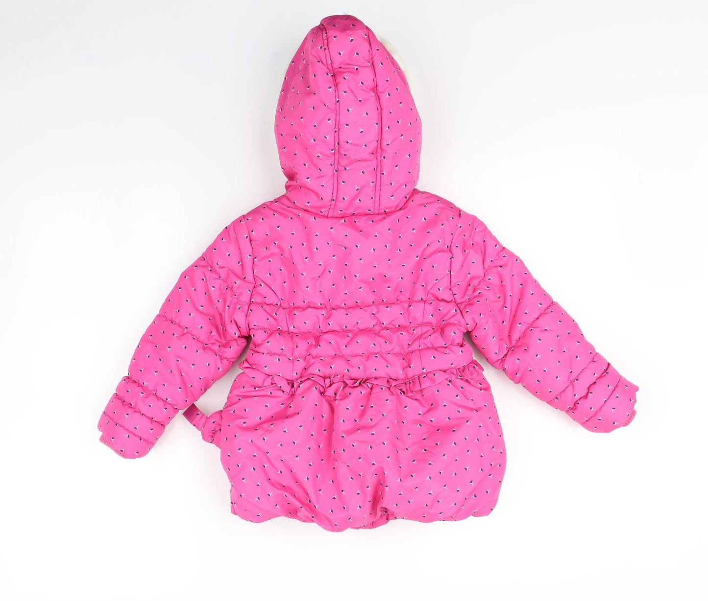 George Girls Pink Spotted  Rain Coat Coat Size 4 Years  - peppa pig