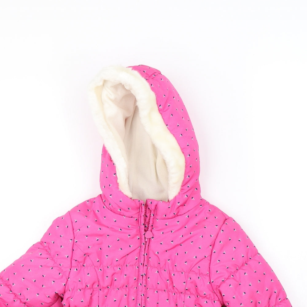 George Girls Pink Spotted  Rain Coat Coat Size 4 Years  - peppa pig