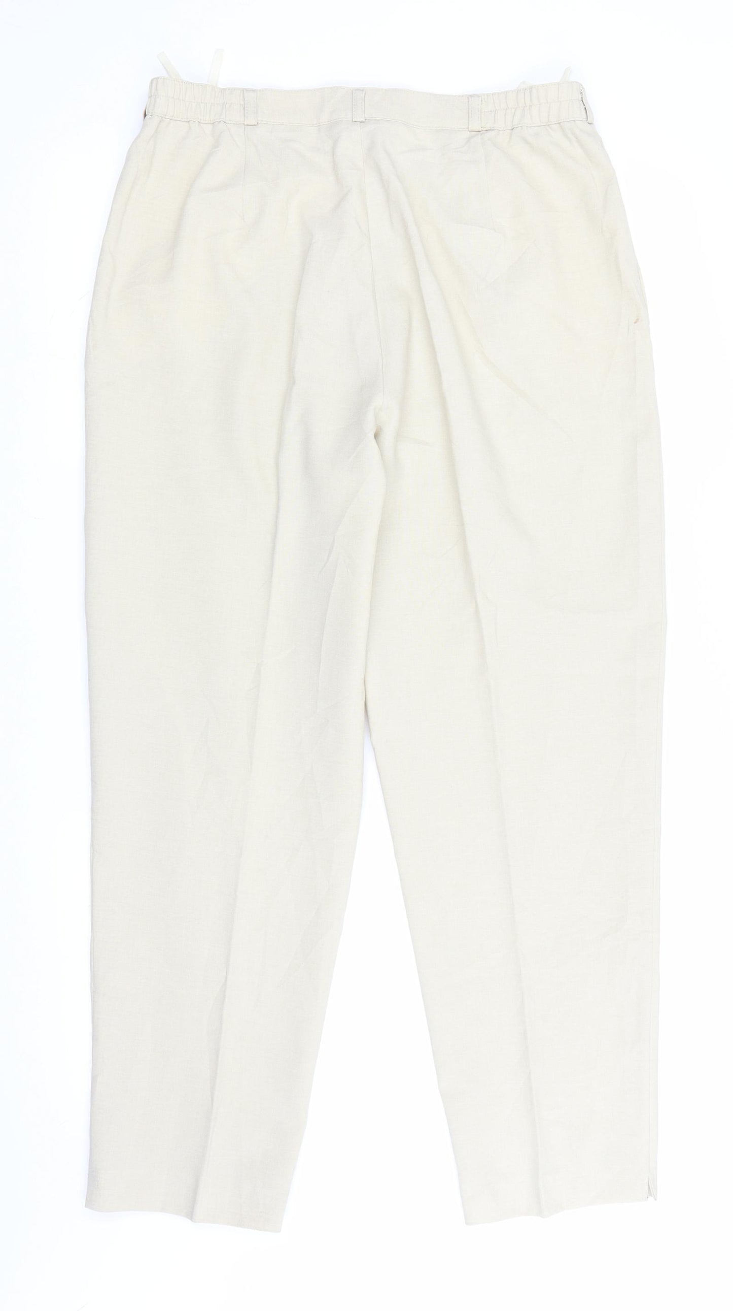 Belle Womens Beige   Trousers  Size 22 L27 in
