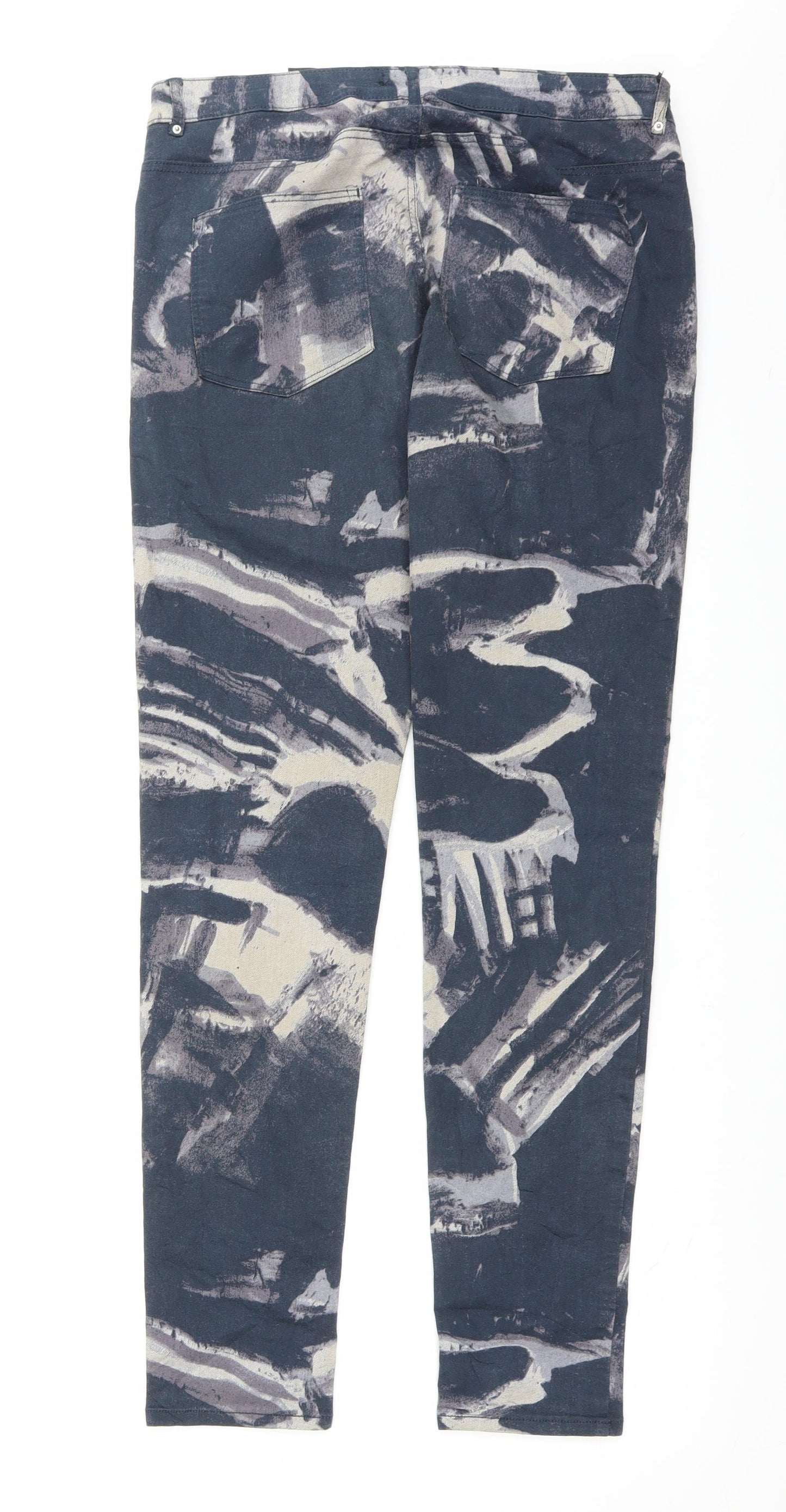 H&M Womens Blue   Straight Jeans Size 14 L30 in