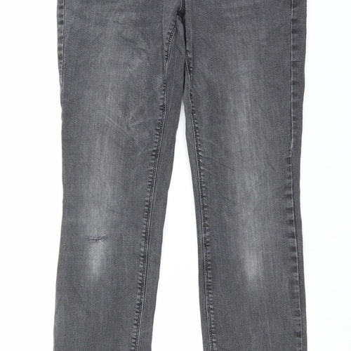 Street One Womens Grey  Denim Straight Jeans Size 29 in L30 in
