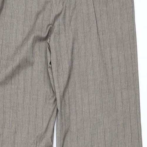 Dorothy Perkins Womens Brown Striped  Trousers  Size 18 L30 in