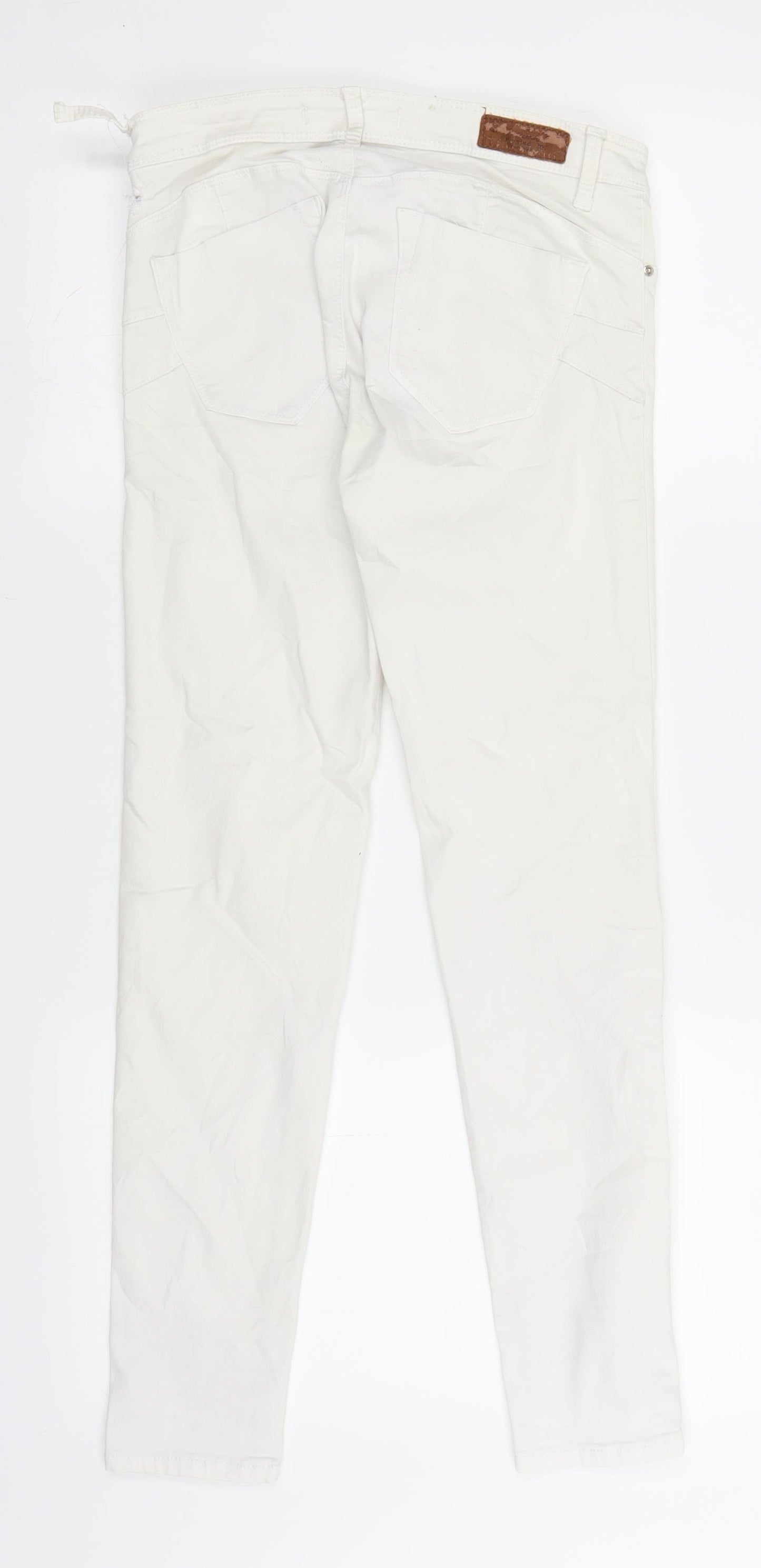 TALLY WEiJL Womens White  Denim Jegging Jeans Size 8 L26 in