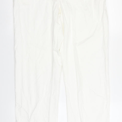 Plagg Womens White   Trousers  Size M L30.5 in
