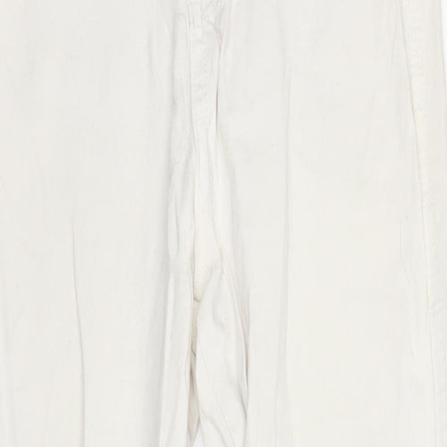 Missguided Womens White  Denim Straight Jeans Size 10 L23 in